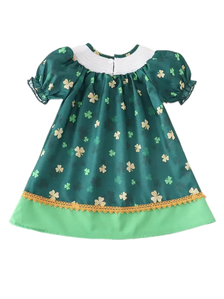 23003 - Honeydew Forest Clover Smock Cadiz Boutique, Inc.