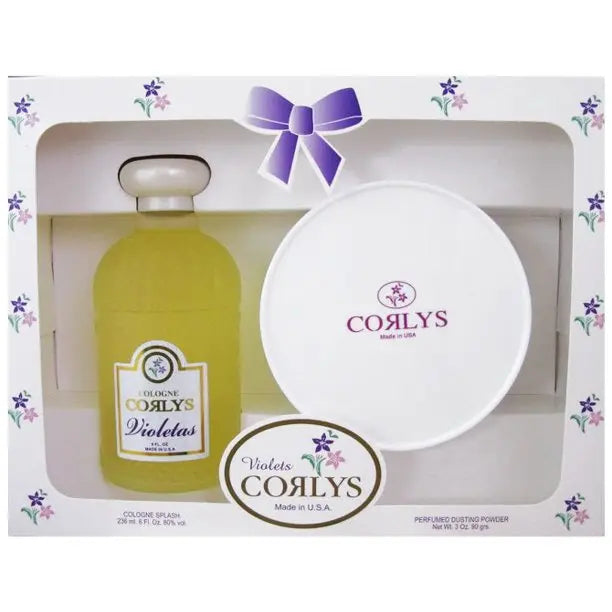 Corlys Violetas Cologne Splash Glass Bottle & Dusting Powder Cadiz Boutique, Inc.