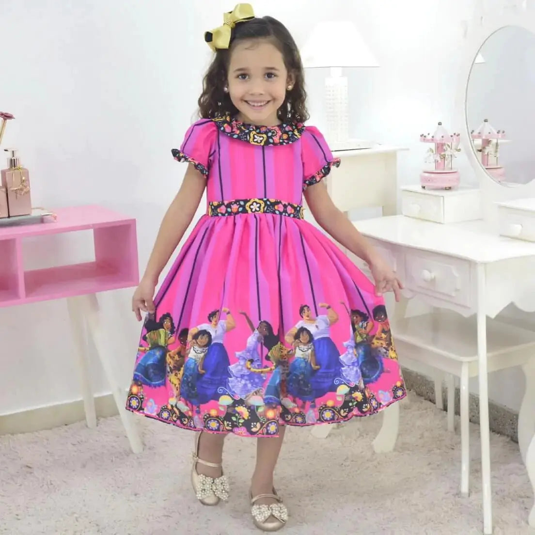 encanto pink dress Inspired Encanto Isabela Dress Isabella Cosplay Costume