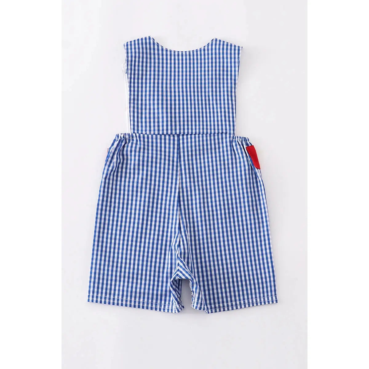 HDBG - Blue gingham Star Embroidery Boy Jonjon Cadiz Boutique, Inc.