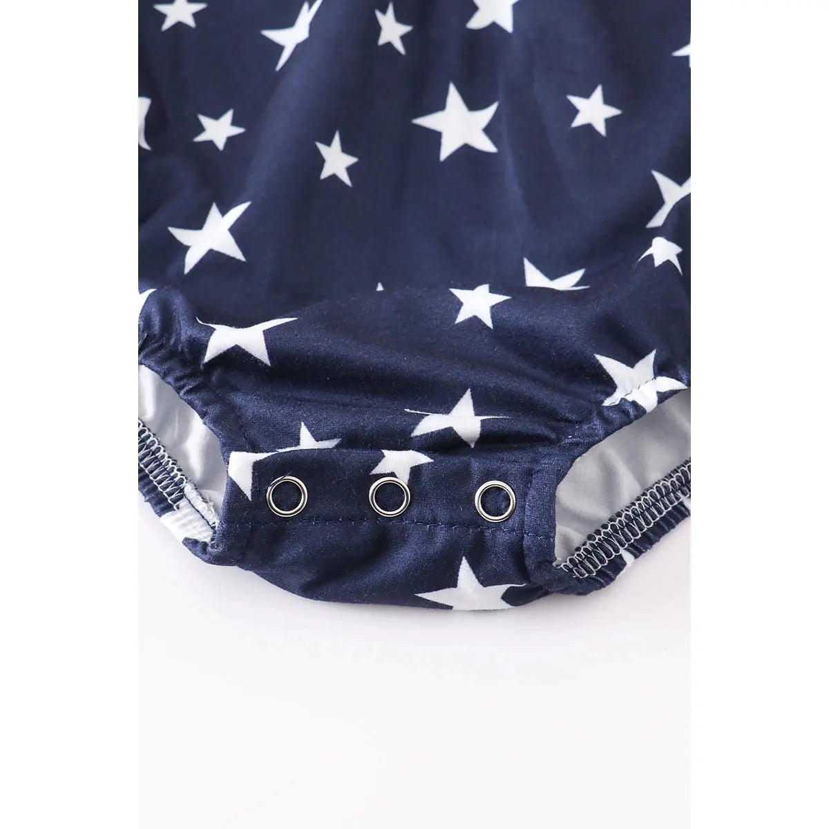 HDSTR - Blue Star Smocked Ruffle Baby Romper Cadiz Boutique, Inc.