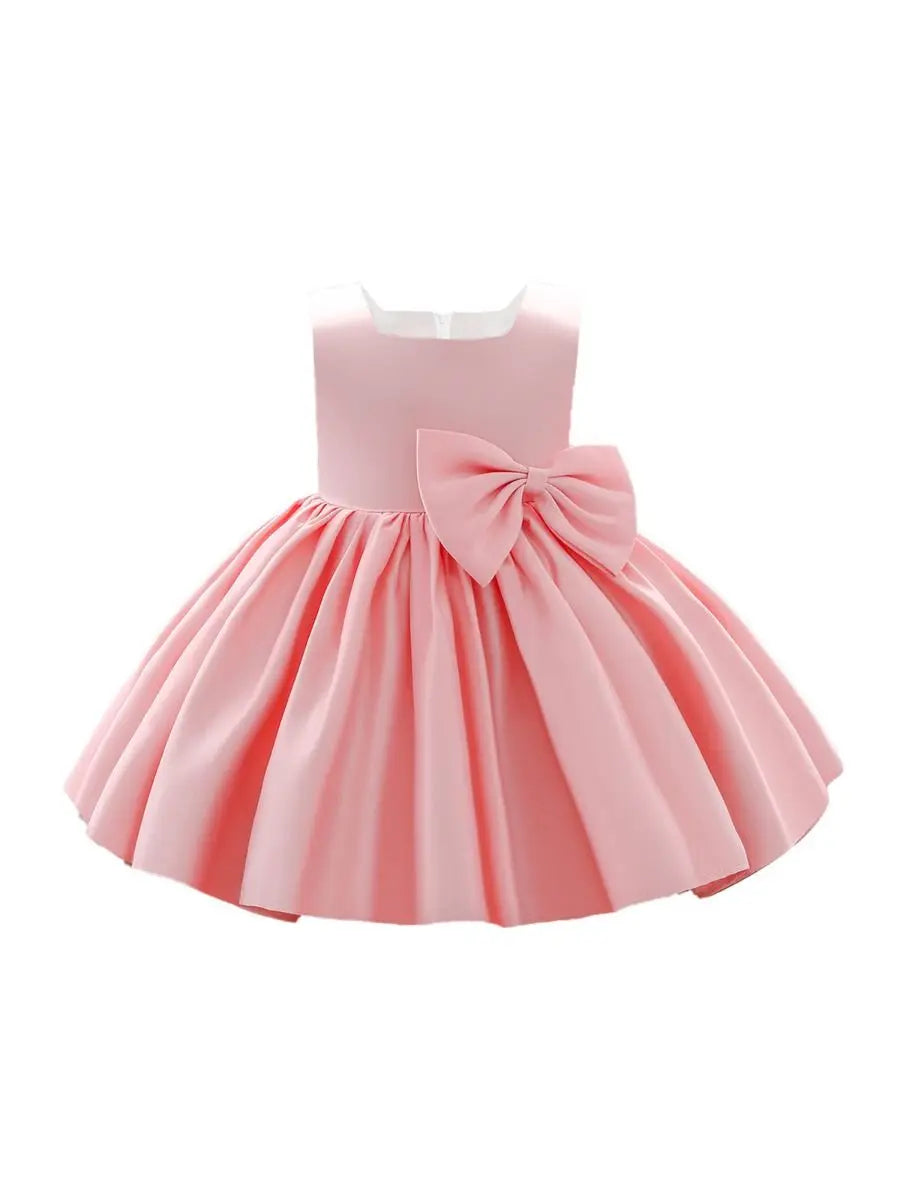 K28046P - Big Bow Front Sleeveless Girl Prom Dress Light Pink Cadiz Boutique, Inc. K28046P - Big Bow Front Sleeveless Girl Prom Dress Light Pink Cadiz Boutique, Inc.