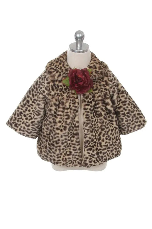 KD280 - CHEETAH-Cheetah Print Fur Coat Cadiz Boutique, Inc.