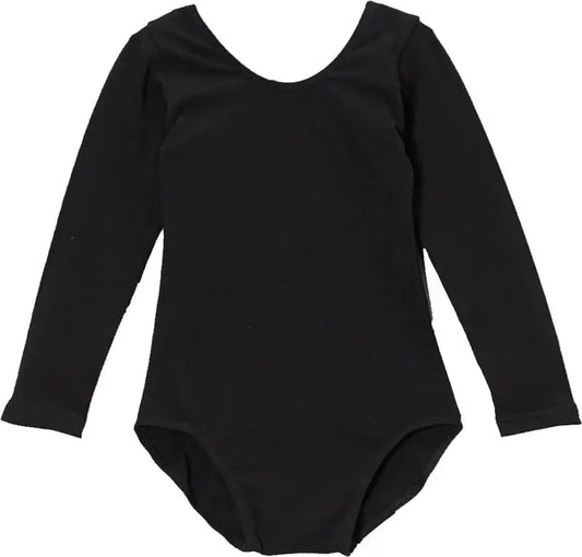LT008BK - Black Long Sleeve Leotard Cadiz Boutique, Inc.