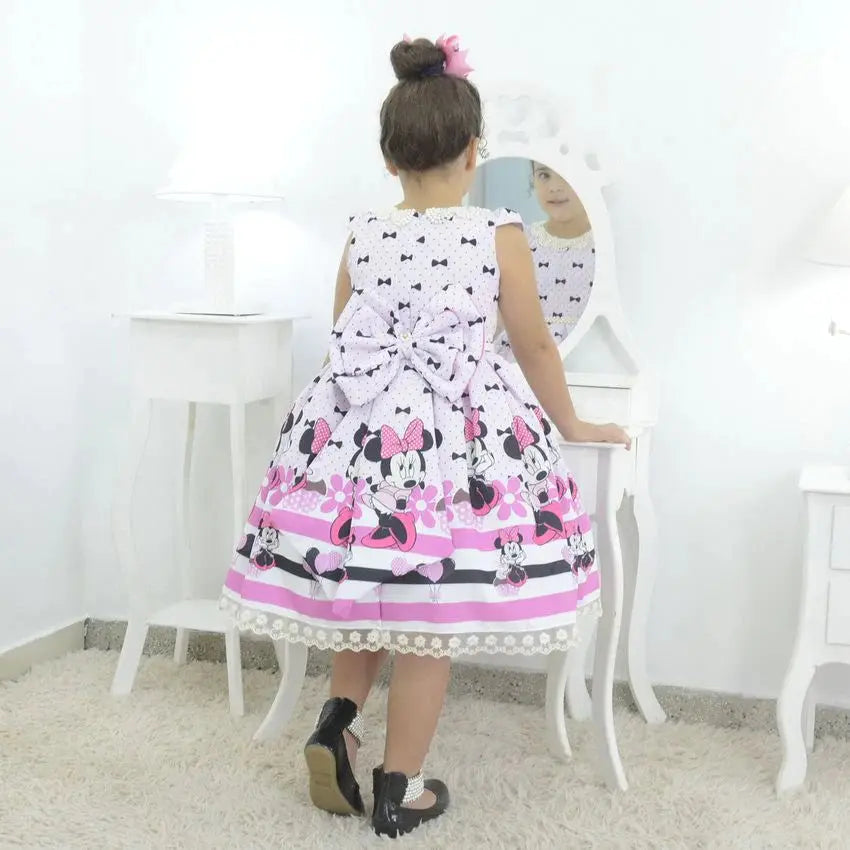 MMMMP-Girl's Luxury Dress Pink Minnie Mouse, Birthday Party Cadiz Boutique, Inc.