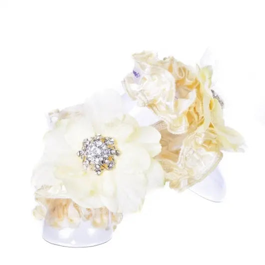 Toe Blooms - OG2 - Original Toe Blooms Handmade Heirloom Barefoot Baby Sandals Cadiz Boutique, Inc.