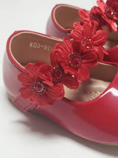 K03-9IS - Red Patent Shoes Cadiz Boutique