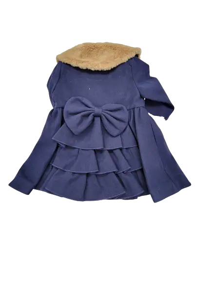 BK1807N - Beau Kids Coat with Hat - Navy Cadiz Boutique, Inc.
