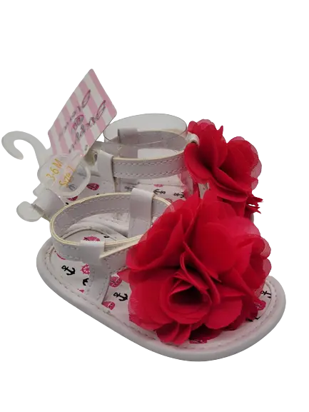 1564 - Pink & White Sandal Crib Cadiz Boutique, Inc.