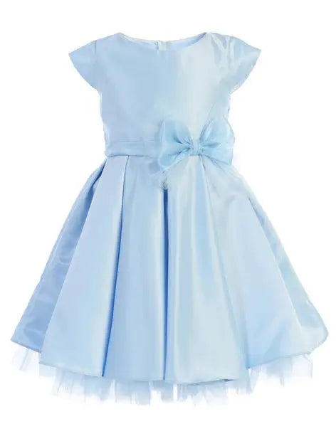 SK711B - FULL PLEATED SATIN WITH OVERSIZED BOW Cadiz Boutique, Inc.