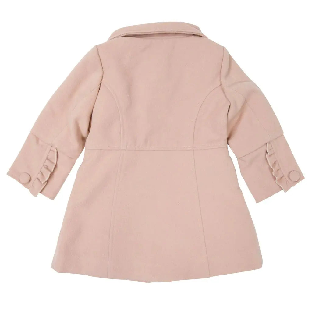 Korango - SOC002PP - Pink Frill Overcoat Cadiz Boutique
