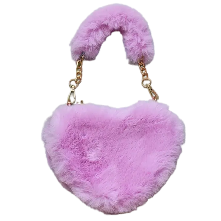 FHP - Sparkle Sisters Furry Heart Purse Cadiz Boutique, Inc.