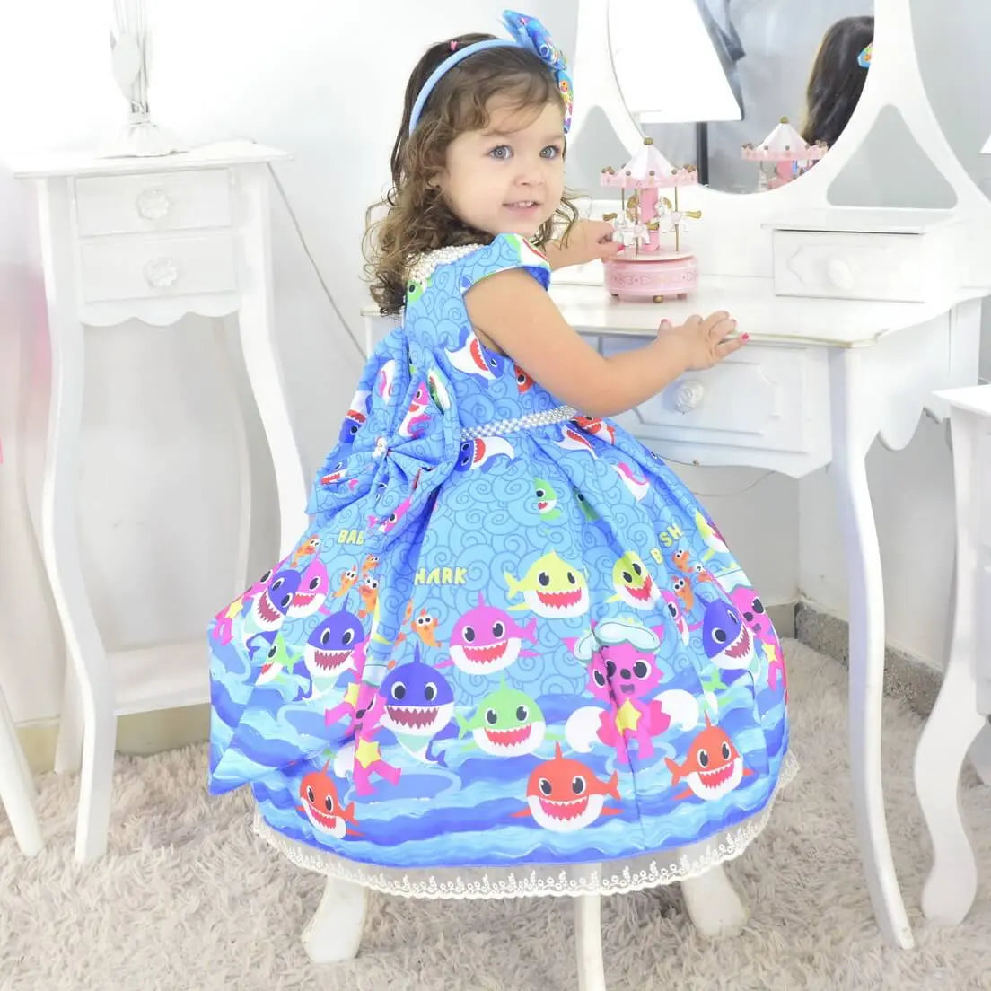 Baby shark boutique dress best sale