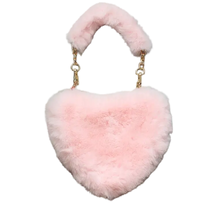 FHP - Sparkle Sisters Furry Heart Purse Cadiz Boutique, Inc.
