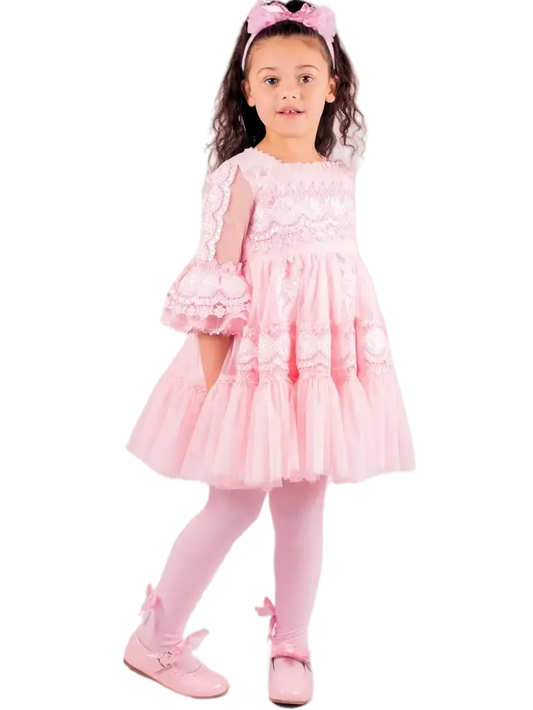 799154 - Beau Kids Pink Lace Dress Cadiz Boutique, Inc.
