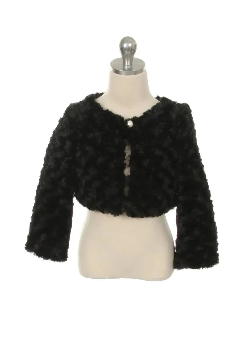 KD330- Kids Dream Cuddle Fur Bolero Cadiz Boutique, Inc.