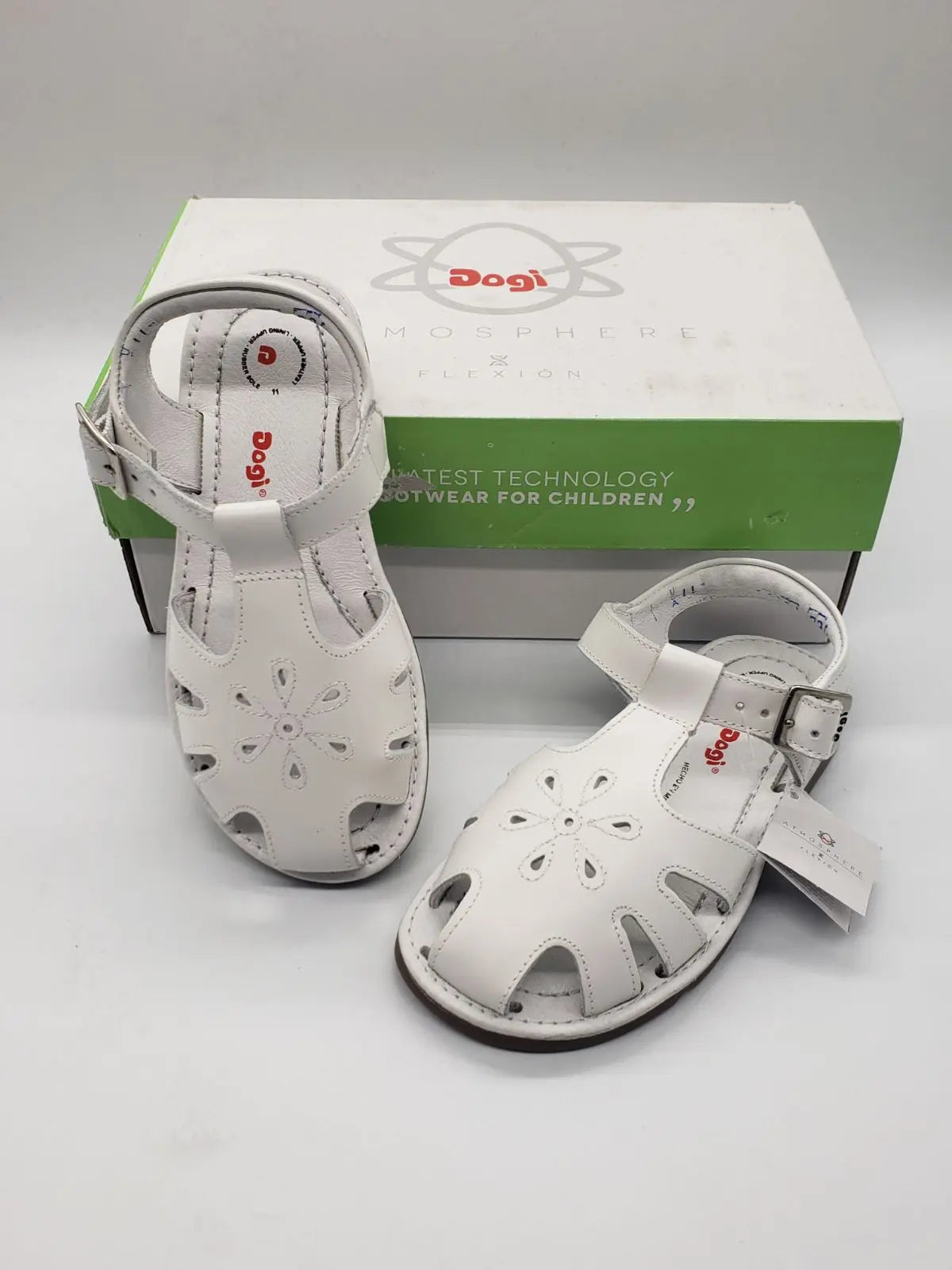 Dogi Leather White Size 11 Cadiz Boutique