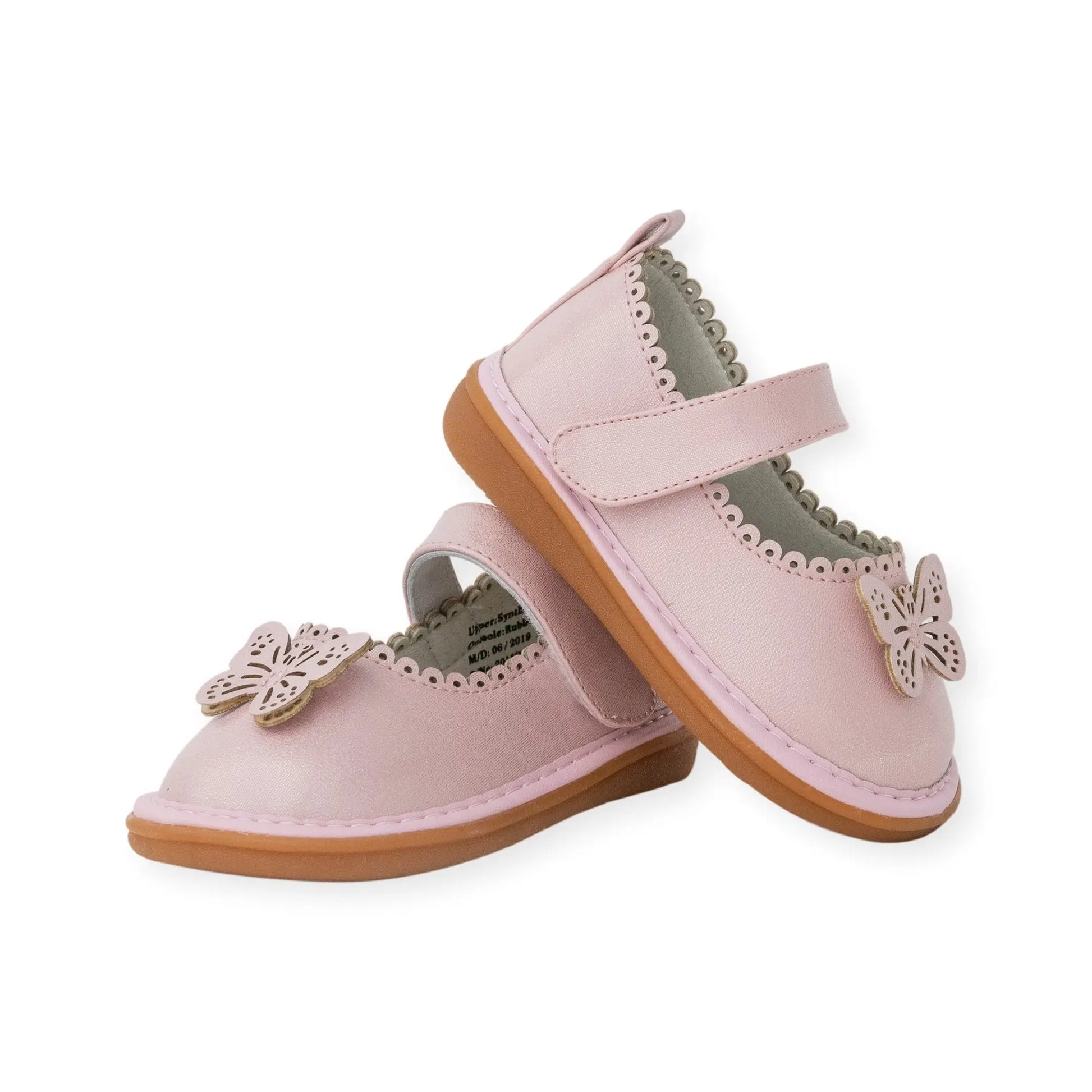 Wee Squeak - AM1945PS - CAMILLE PINK SHIMMER SHOE Cadiz Boutique