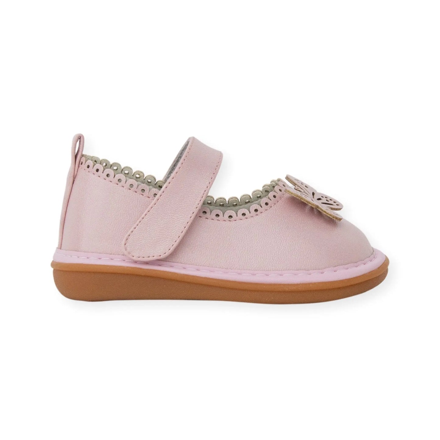 Wee Squeak - AM1945PS - CAMILLE PINK SHIMMER SHOE Cadiz Boutique