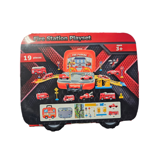 02025 - Fire Station Playset 19 Pieces