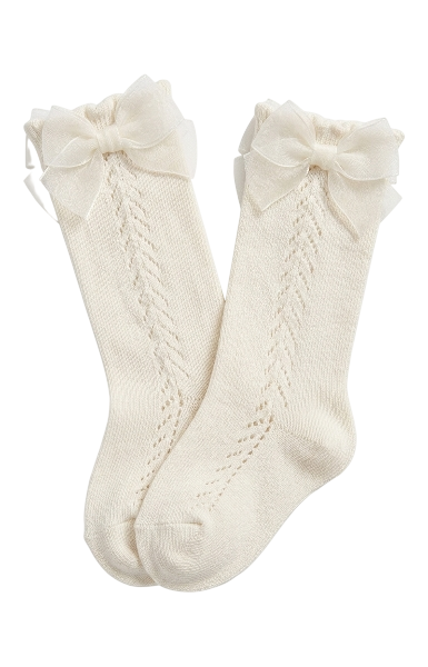 10252 - Baby Knee-High Socks With Bow (Mayoral)