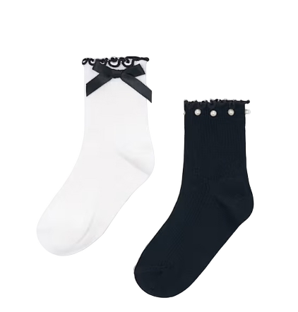 10291 - Girl 2-Pack Bow Socks (Mayoral)