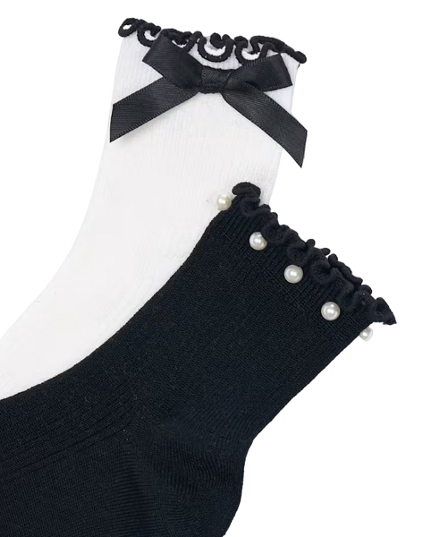 10291 - Girl 2-Pack Bow Socks (Mayoral)2