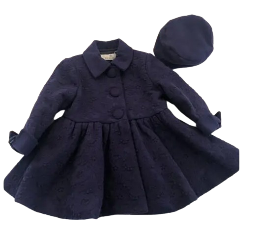 Beau Kids - 9045N - Abrigo y gorro azul marino