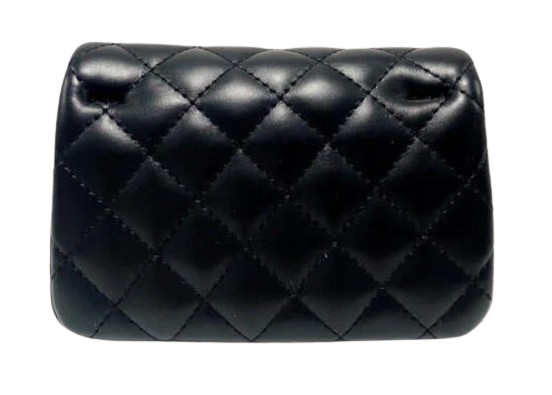 B1337B - Pearl Closure Quilted Purse