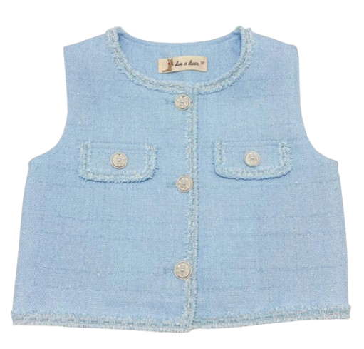 16007 - Novelty Button Tweed Set