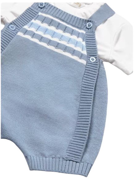 1610 - Newborn Boy Dungaree and T-shirt Set (Mayoral)C