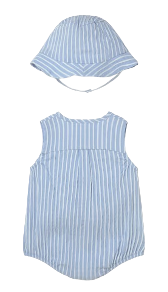 1614 - Printed Romper with Hat Set (Mayoral)