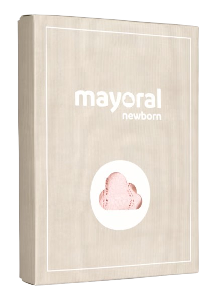 1637 - Newborn Girl Knit Dungaree and Blouse Set (Mayoral)D