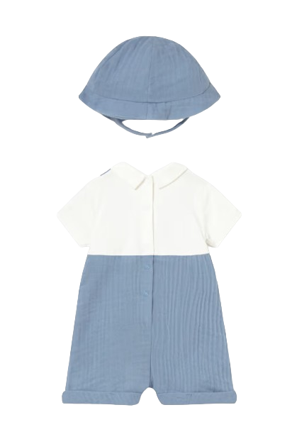 1651B - Dungaree with Hat (Mayoral)B