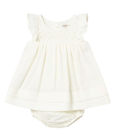 1803M - Newborn Girl Dress with Bloomers (Mayoral)