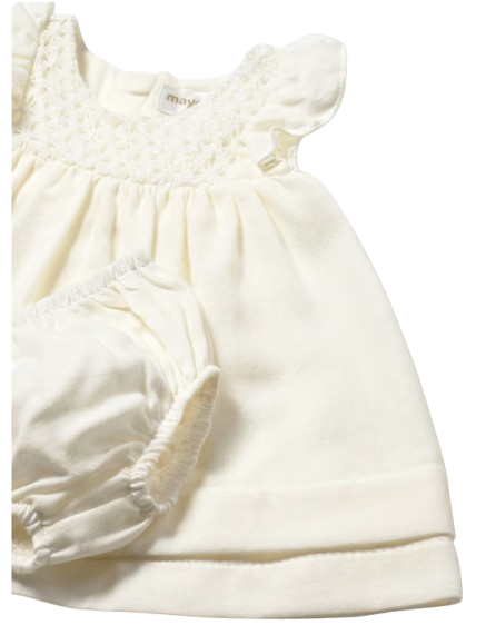 1803M - Newborn Girl Dress with Bloomers (Mayoral)C