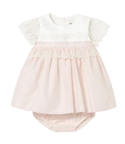 1883P - Newborn Girl Dress with Bloomers (Mayoral)