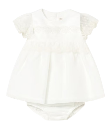 1883 - Newborn Girl Dress with Bloomers (Mayoral)