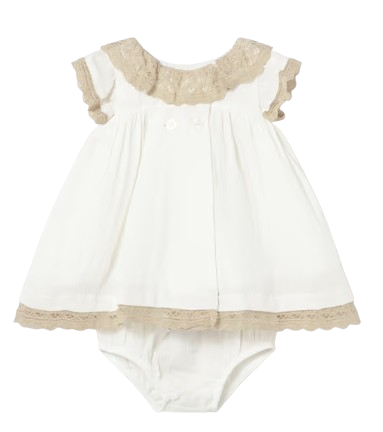 1888 - Newborn Girl Dress with Bloomers (Mayoral)