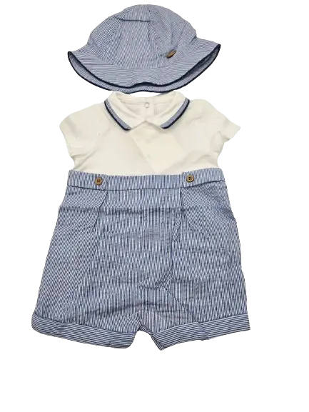 M1615 - Mayoral Romper w/Hat Cadiz Boutique, Inc.