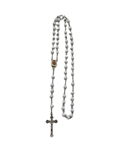 061WH - White Rosary