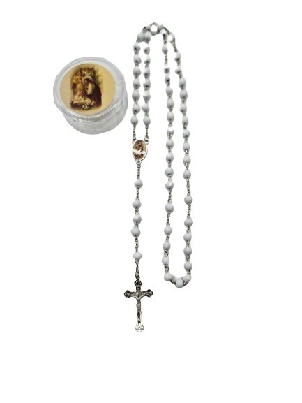 061WH - White Rosary