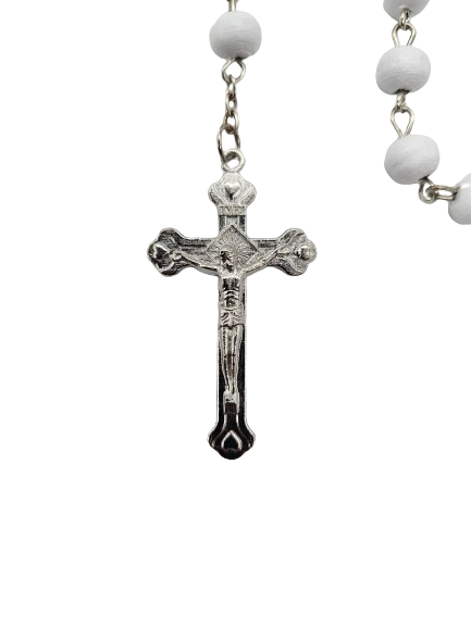 061WH - White Rosary