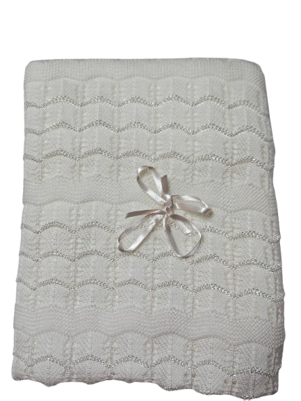 KNTBK48 - Knit Blanket (Ivory)