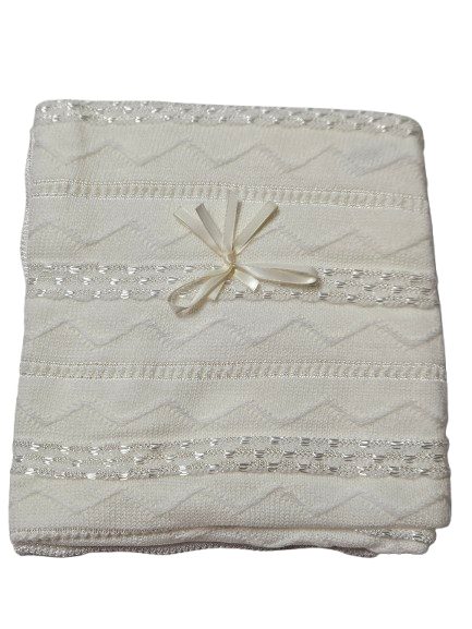 KNTBK49 - Knit Blanket (Ivory)