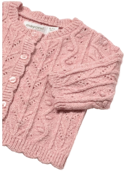 2301 - Newborn Girl Knit Cardigan (Mayoral)3
