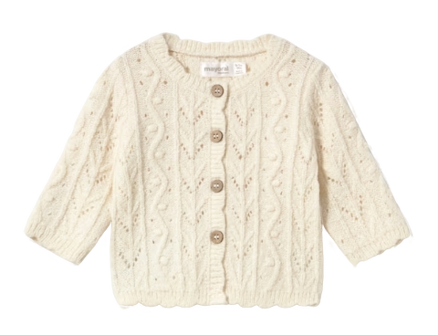 2301 - Newborn Girl Knit Cardigan (Mayoral)4