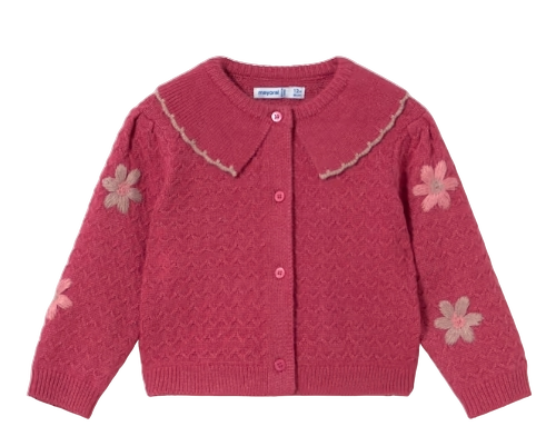 2306 - Baby Floral Knit Cardigan (Mayoral)