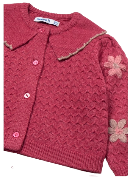 2306 - Baby Floral Knit Cardigan (Mayoral)3