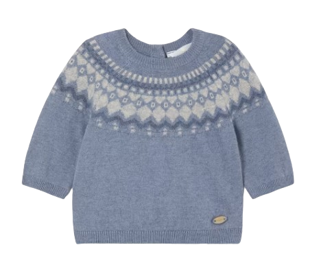 2306A - Newborn Jacquard Sweater